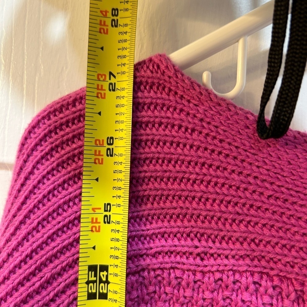 Lauren Ralph Lauren Pink Knotted Knit Sweater Size M Boat Neck Preppy Mature - Picture 6 of 8